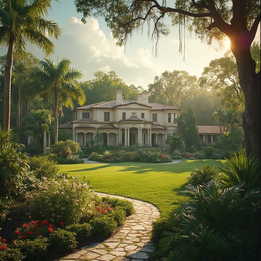 Unleash Your Adventure: Why Fort Myers Will Blow Your Mind (Seriously!) Historic Edison and Ford Winter Estates with vintage architecture and lush botanical garden under tropical Florida sunlight