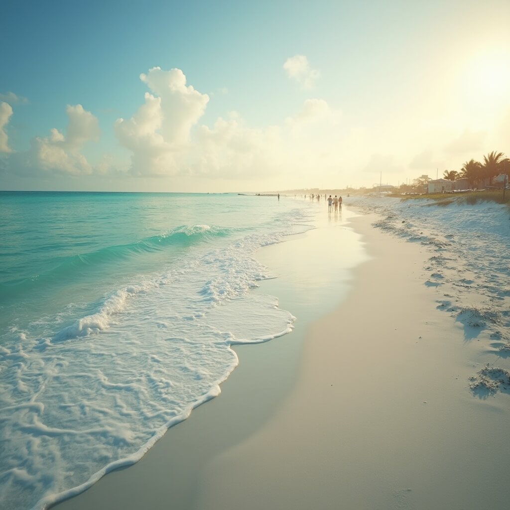 Unraveling Clearwater Beach's April Magic: Your Ultimate Insider's Guide Volunteer cleanup teams working on pristine Clearwater Beach with white sand and turquoise waters during golden hour