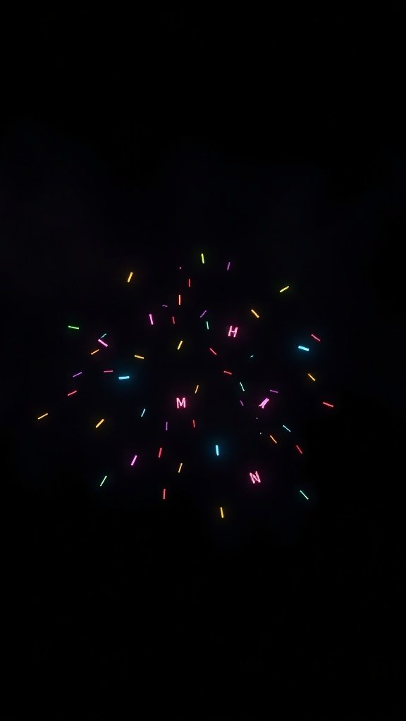 50 Stunning Black Wallpapers for a Chic Look Black phone wallpaper with neon color burst