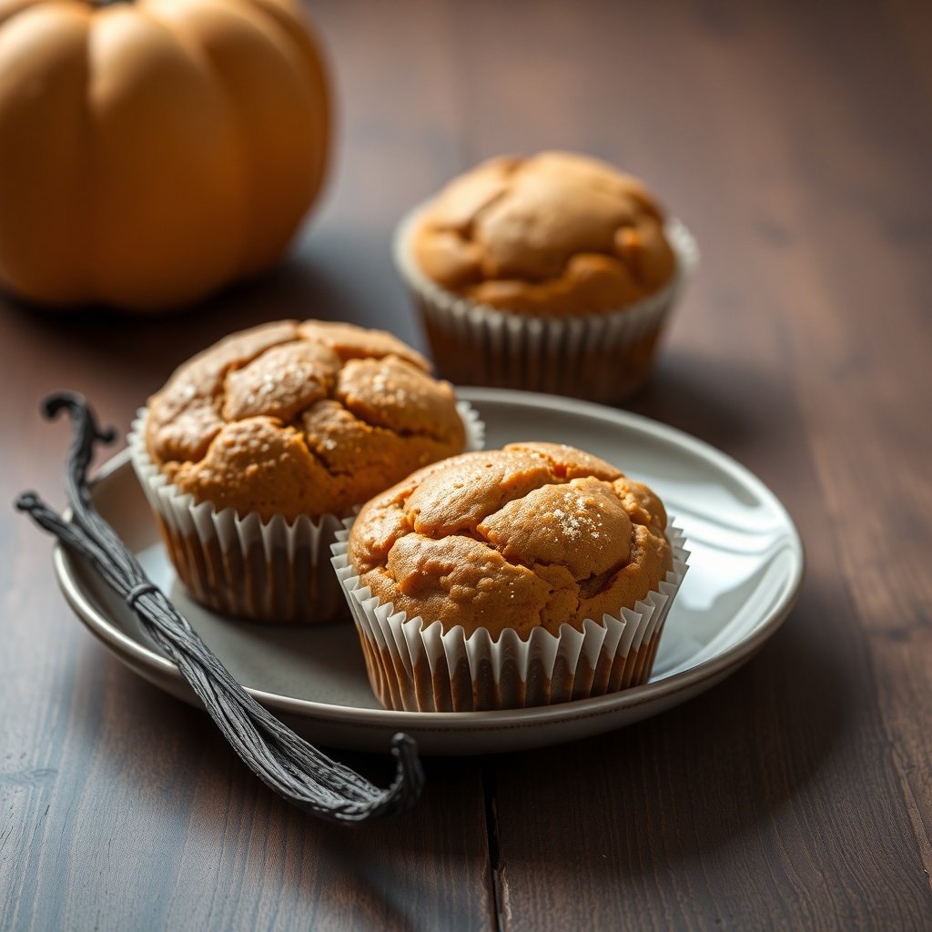 30 Delicious Pumpkin Muffin Recipes You Need to Try Plate of pumpkin muffins with a whole pumpkin in the background