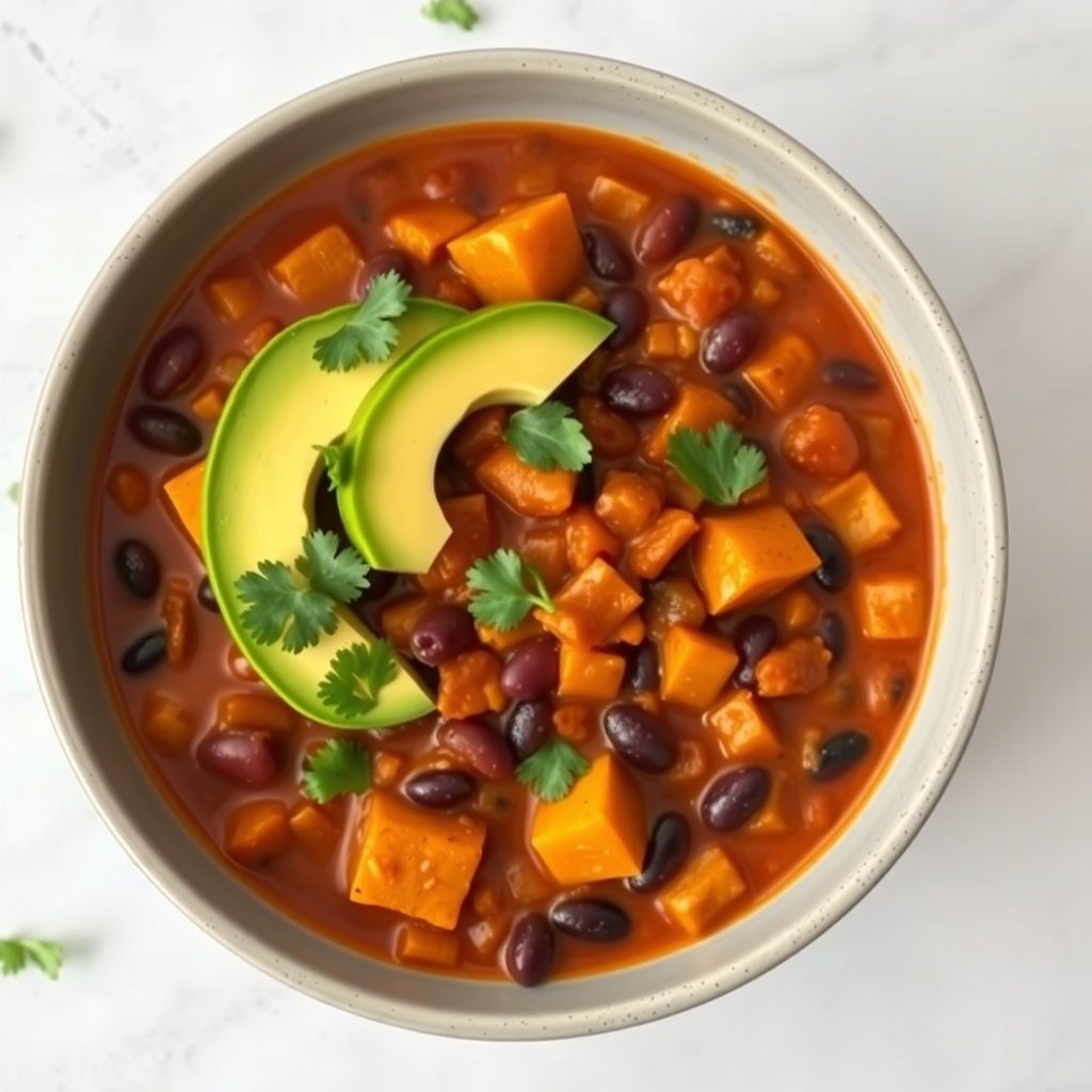 29 Delicious Pumpkin Recipes for Fall Cooking A bowl of pumpkin and black bean chili topped with avocado slices and cilantro